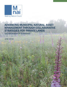 Advancing Municipal Natural Asset Management through collaborative strategies for private lands-summary