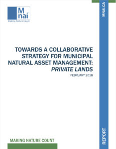 Towards a Collaborative Strategy Municipal Natural Asset Management: private lands