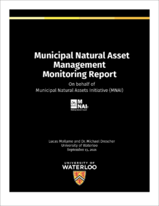 Municipal Natural Asset Management Monitoring Report - cover