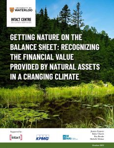 Getting Nature on the Balance Sheet: Recognizing the Financial Value Provided by Natural Assets in a Changing Climate - Report cover
