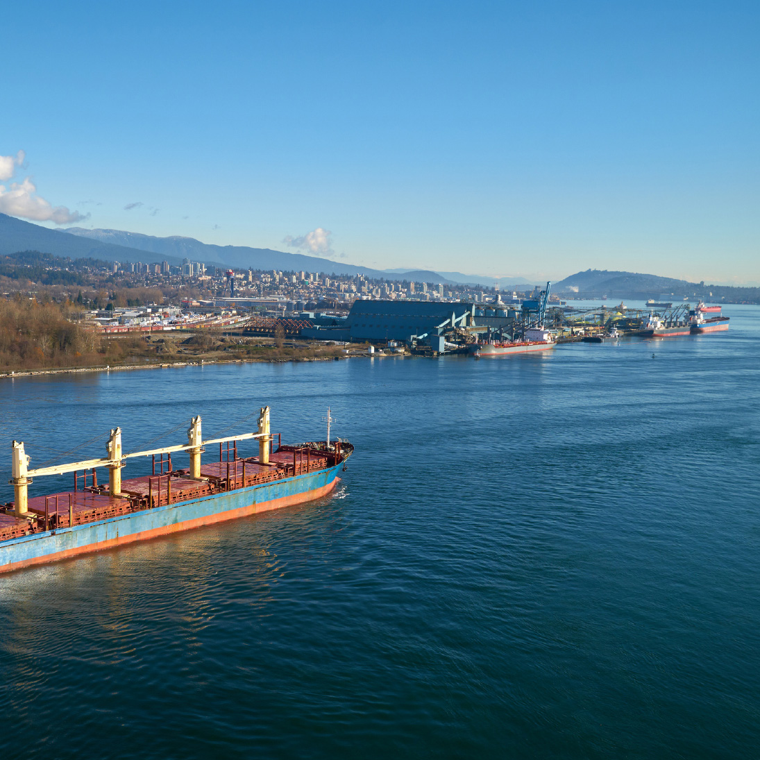 approaching the Port of Vancouver